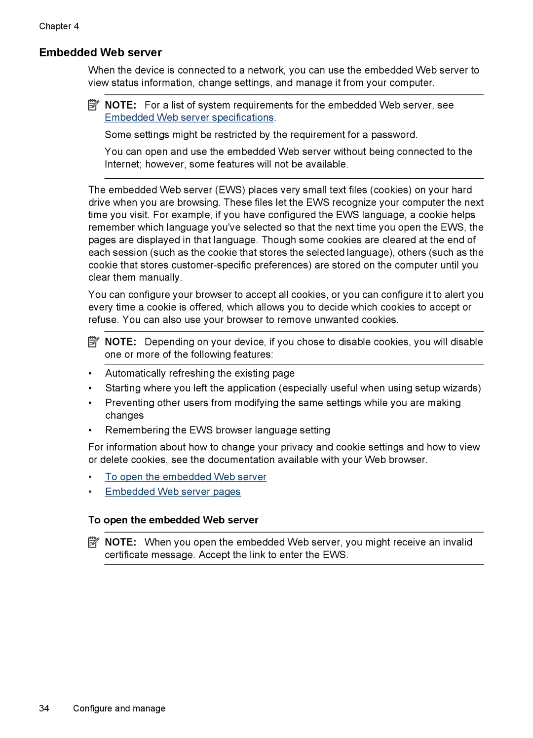 Hitachi E609, C9295A#B1H manual Embedded Web server, To open the embedded Web server 