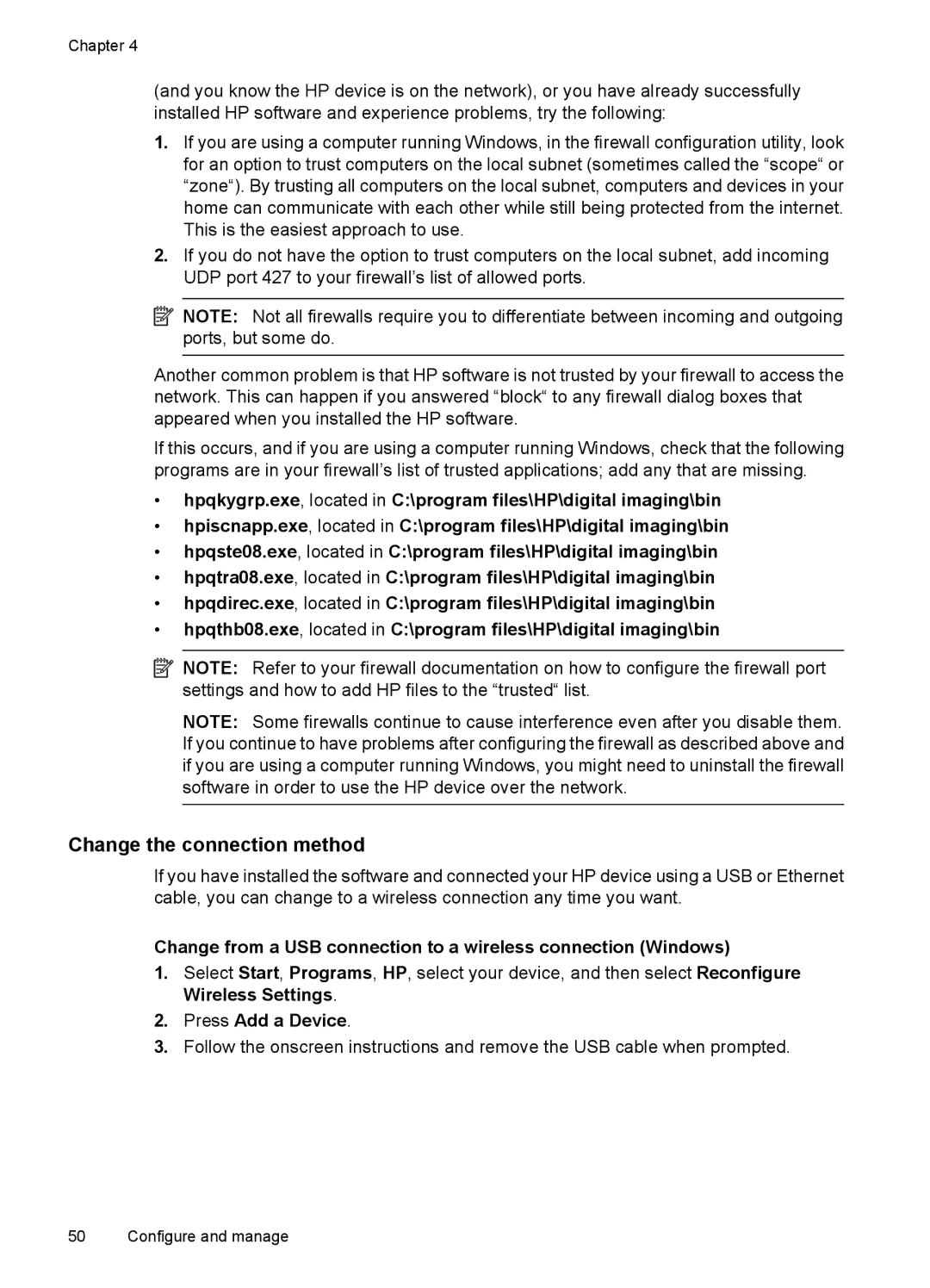 Hitachi E609, C9295A#B1H manual Change the connection method, Press Add a Device 