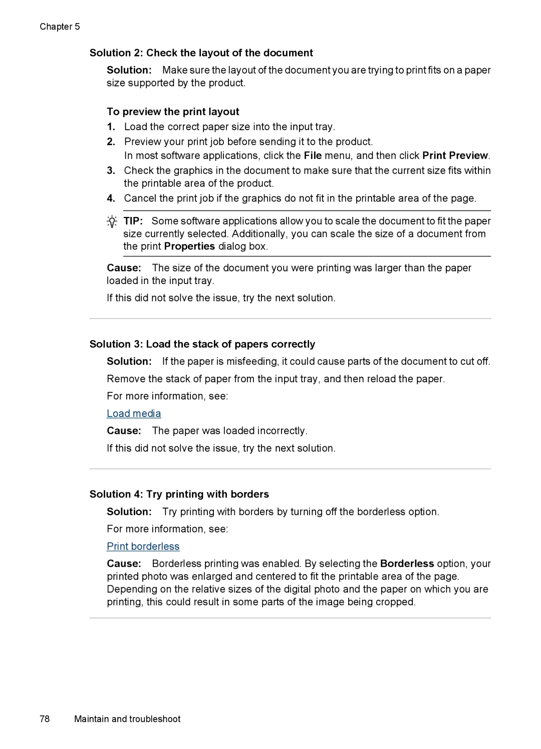 Hitachi E609, C9295A#B1H manual Solution 2 Check the layout of the document, To preview the print layout 