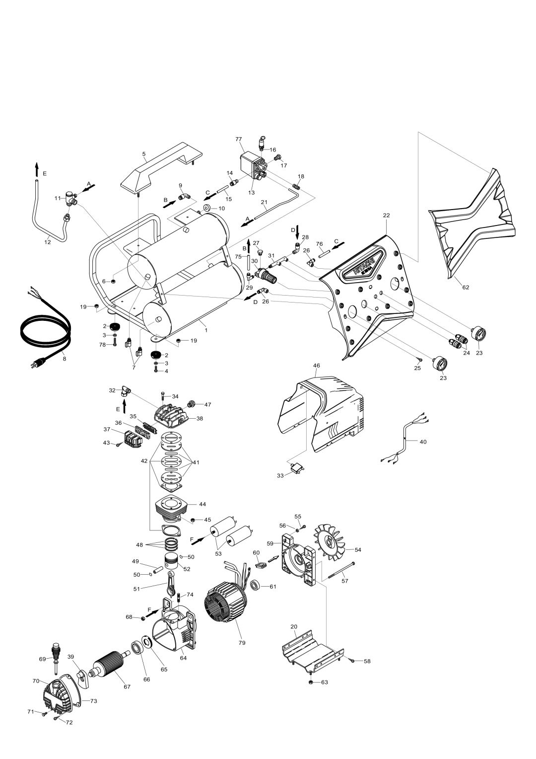 Hitachi EC 119SA instruction manual 