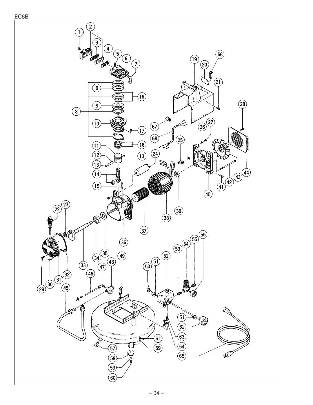 Hitachi EC 6B, EC 12, EC 16, EC 6C instruction manual EC6B 