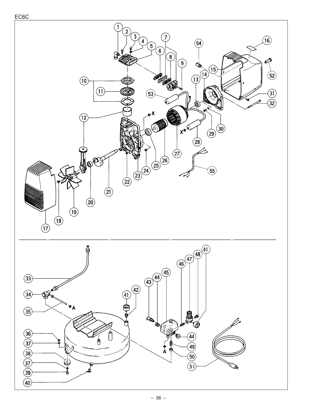 Hitachi EC 12, EC 16, EC 6B, EC 6C instruction manual EC6C 