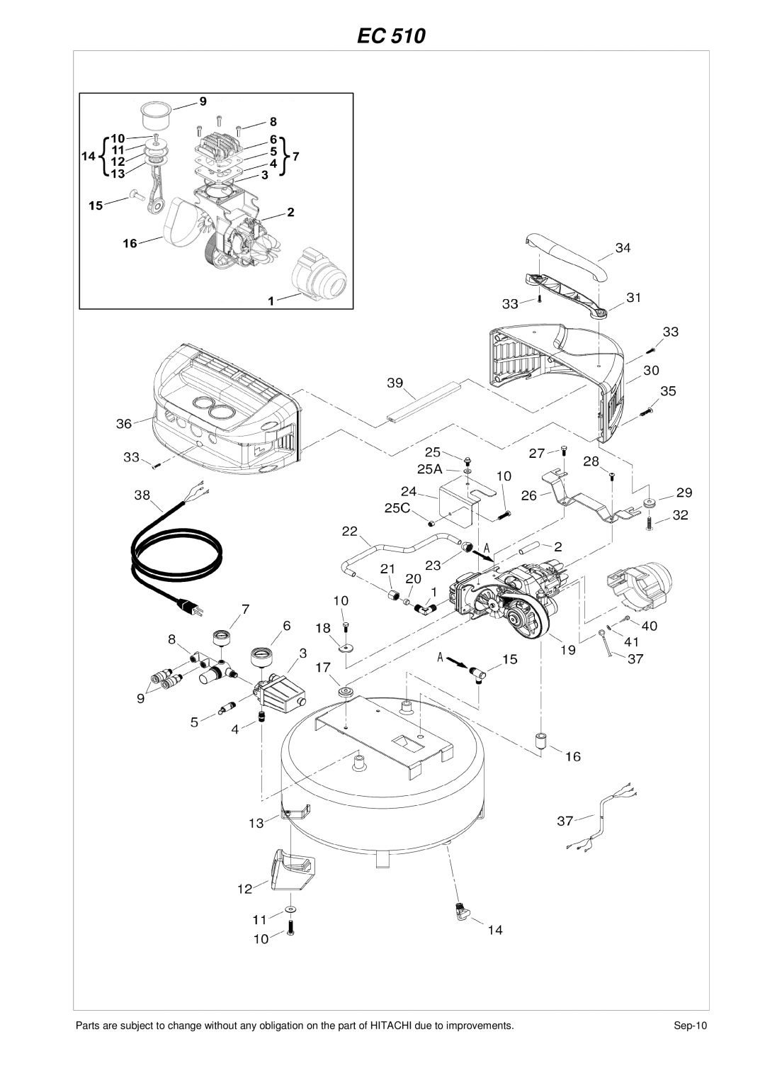 Hitachi EC 510 instruction manual Sep-10 