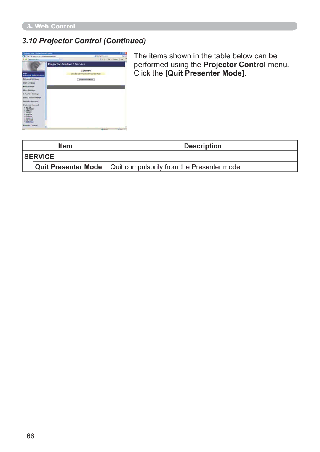 Hitachi ED-A220N user manual Service 