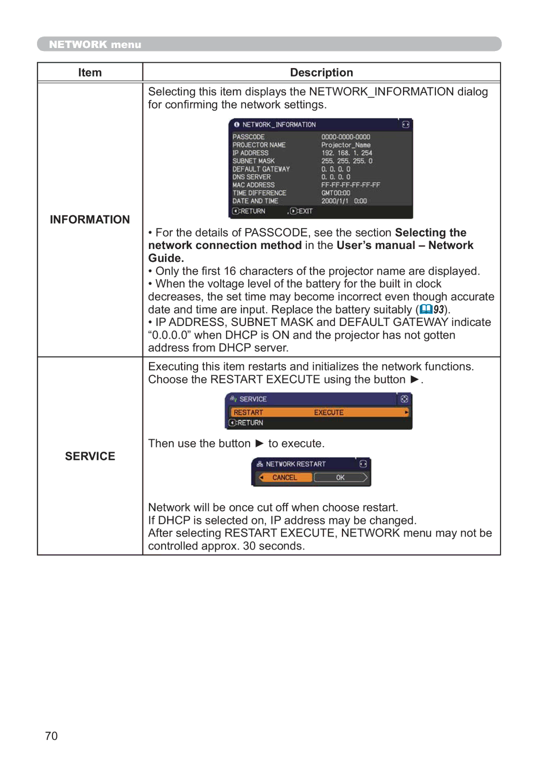 Hitachi ED-A220N user manual Information, Guide 