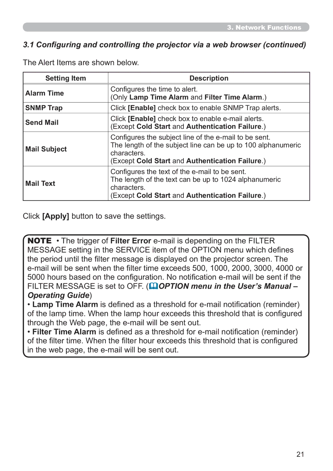 Hitachi ED-AW110N user manual 7KH$OHUW,WHPVDUHVKRZQEHORZ 