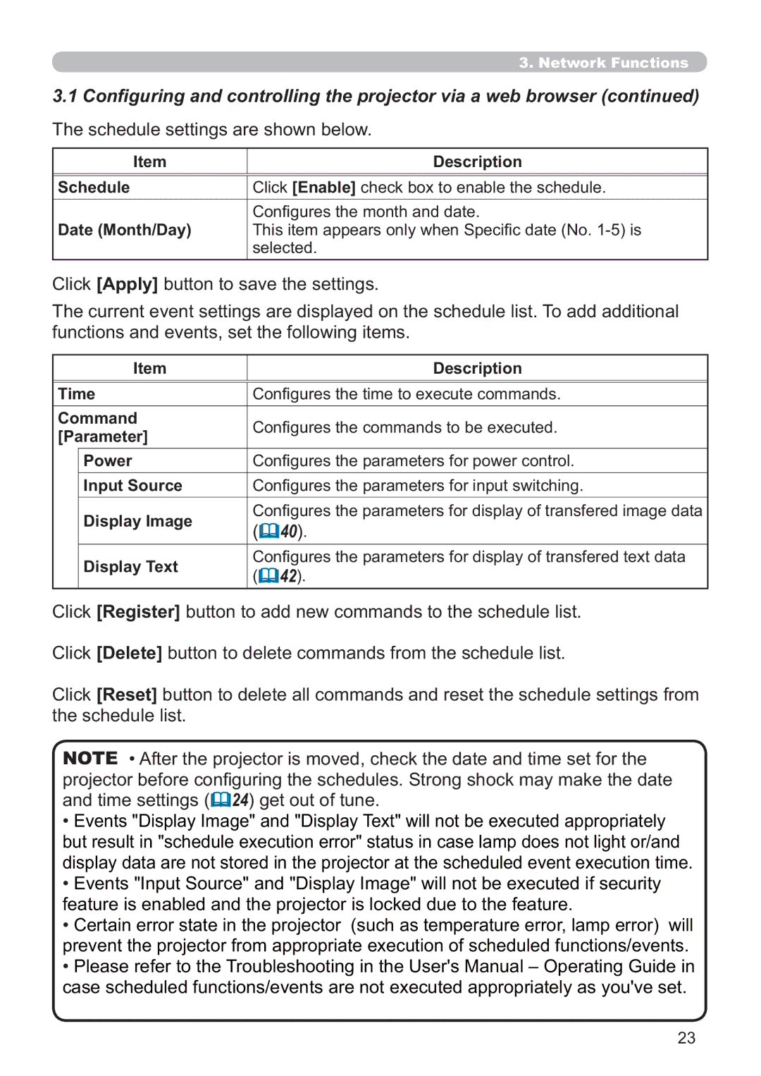 Hitachi ED-AW110N user manual 40 , 42 , Rq¿JxuhvWkhWlphWrHhfxwhFrppdqgv, Rq¿JxuhvWkhFrppdqgvWrEhHhfxwhg 