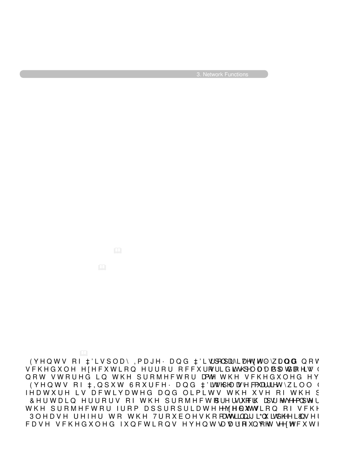 Hitachi ED-D11N user manual 7KHVFKHGXOHVHWWLQJVDUHVKRZQEHORZ, IxqfwlrqvDqgHyhqwvVhwWkhIroorzlqjLwhpv, 42 