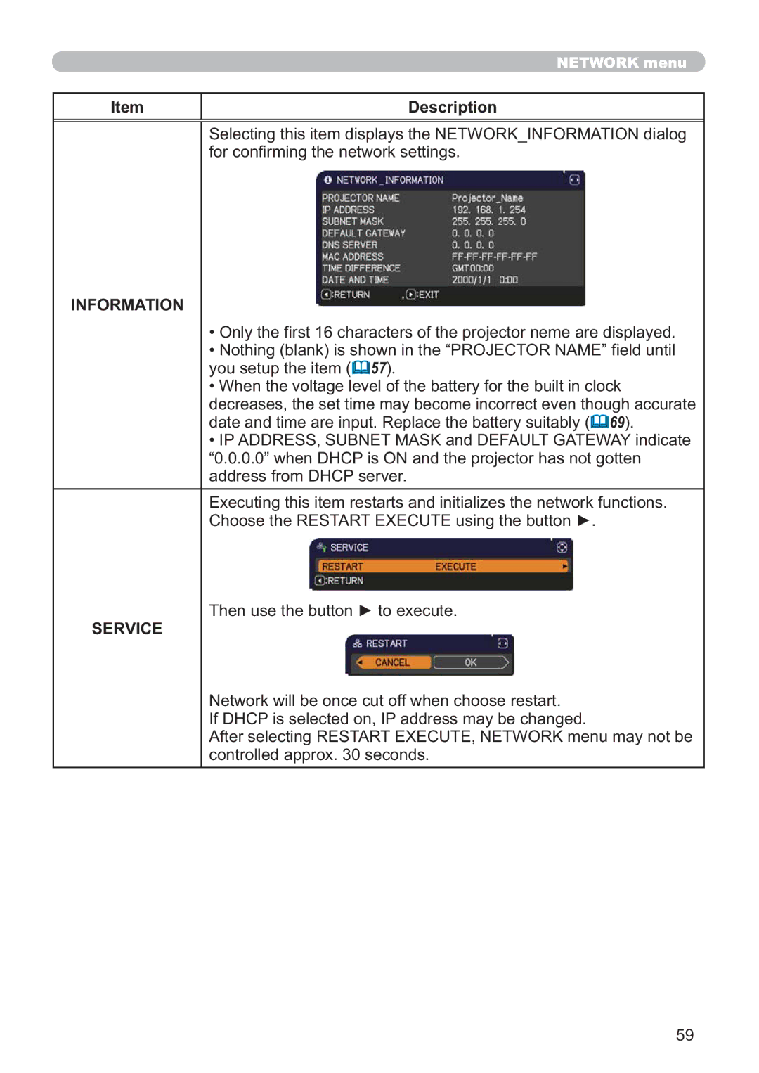 Hitachi ED-D11N user manual IruFrq¿UplqjWkhQhwzrunVhwwlqjv, 7KHQXVHWKHEXWWRQŹWRHHFXWH 