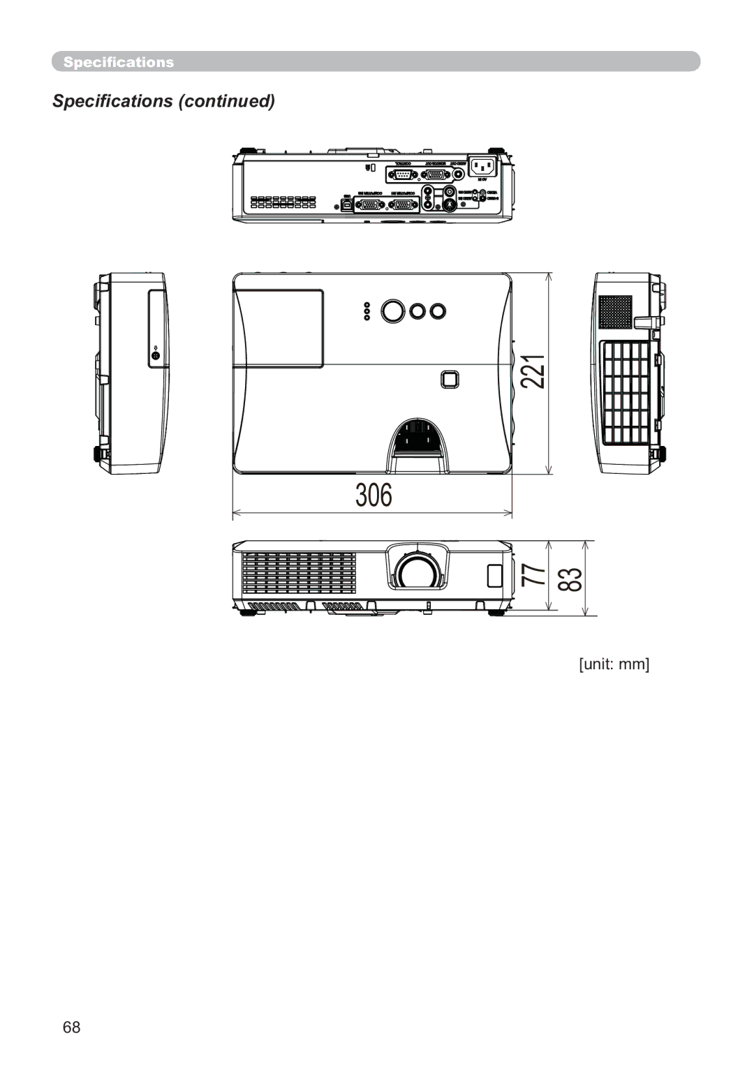 Hitachi ED-X52 user manual 221 306 