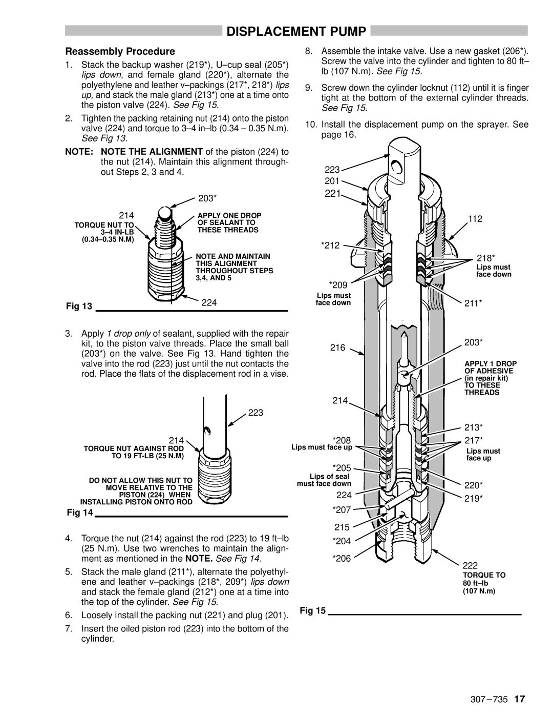 Hitachi EM 490 dimensions Reassembly Procedure 