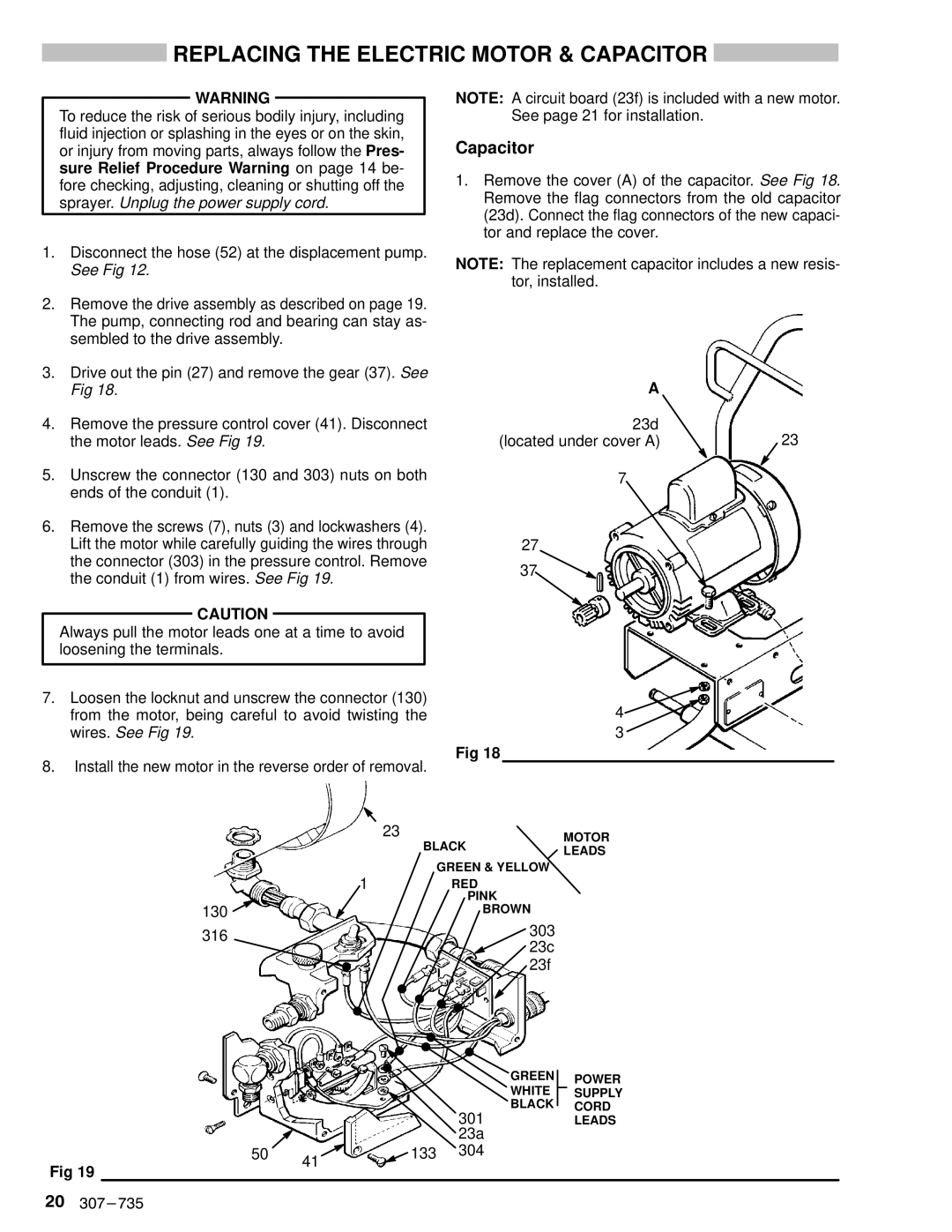 Hitachi EM 490 dimensions Replacing the Electric Motor & Capacitor 