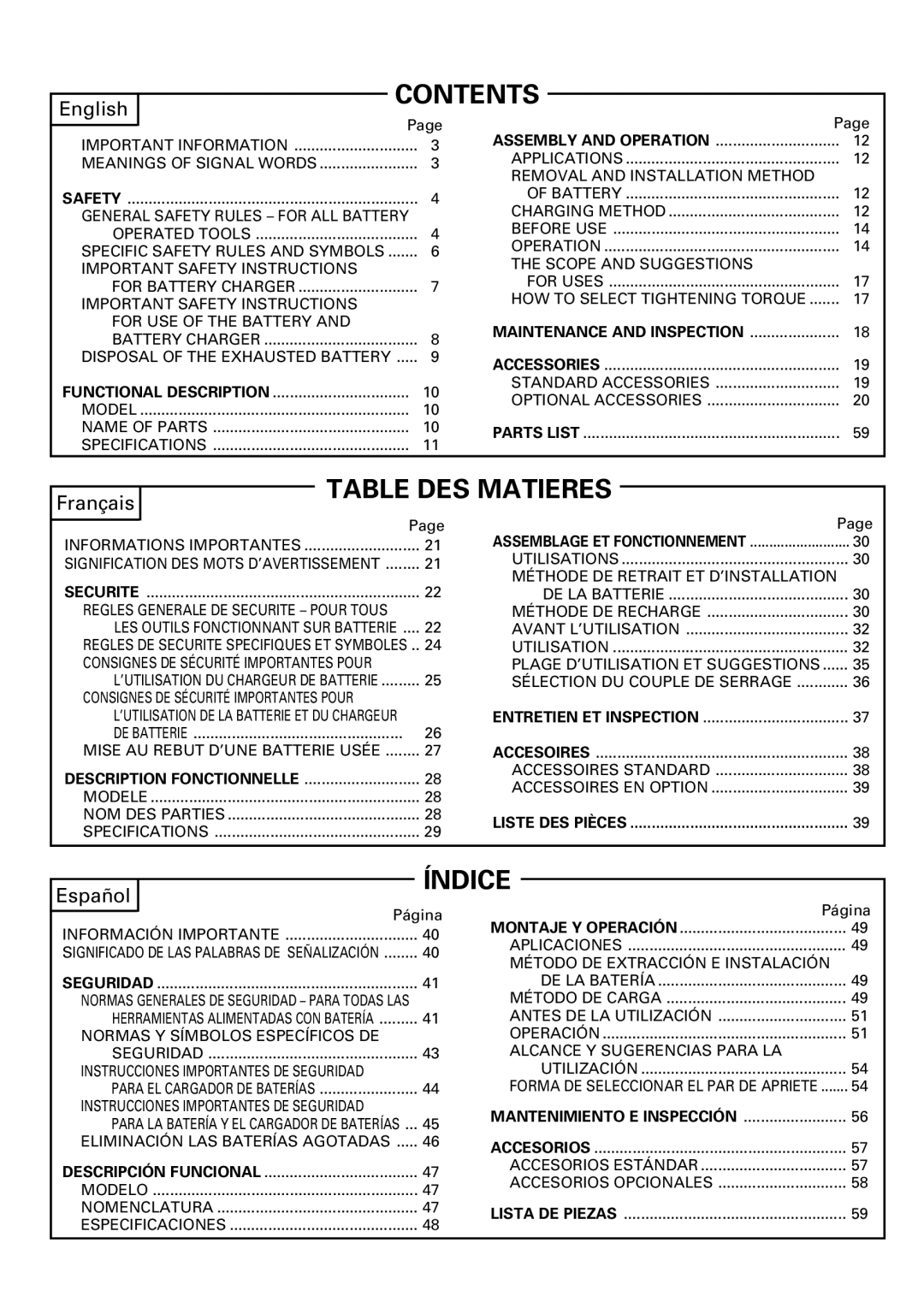 Hitachi FDS 9DVA instruction manual Contents 