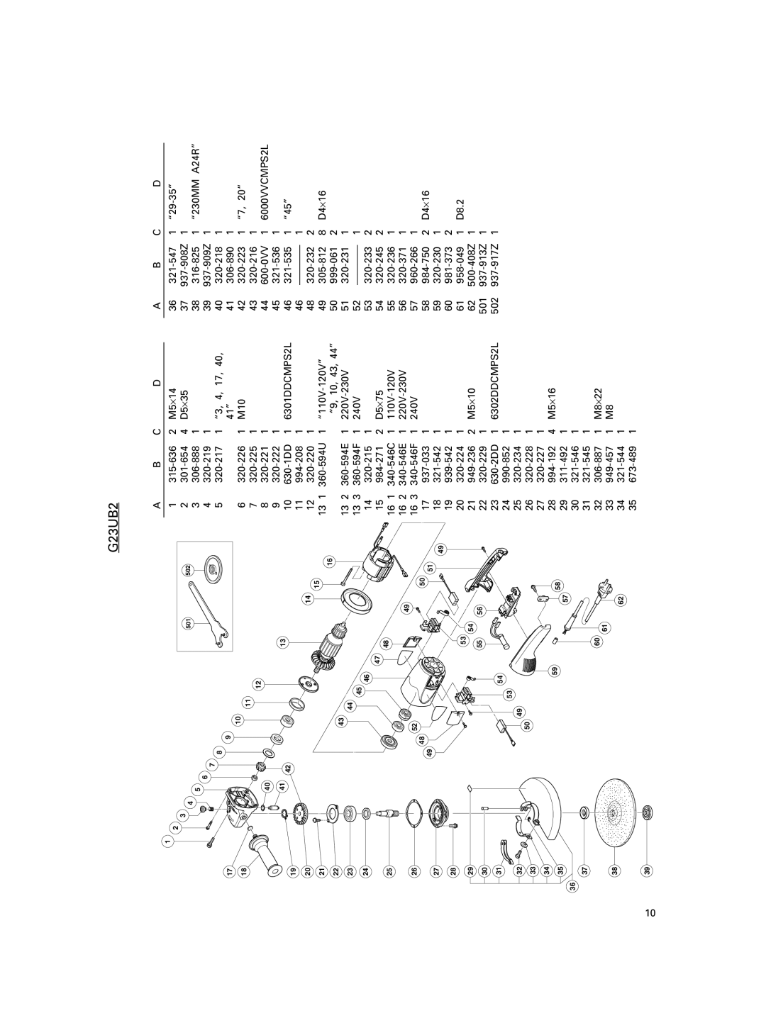 Hitachi G18SE3, G23U2, G23SE2, G23SF2, G18SG2 manual G23UB2 