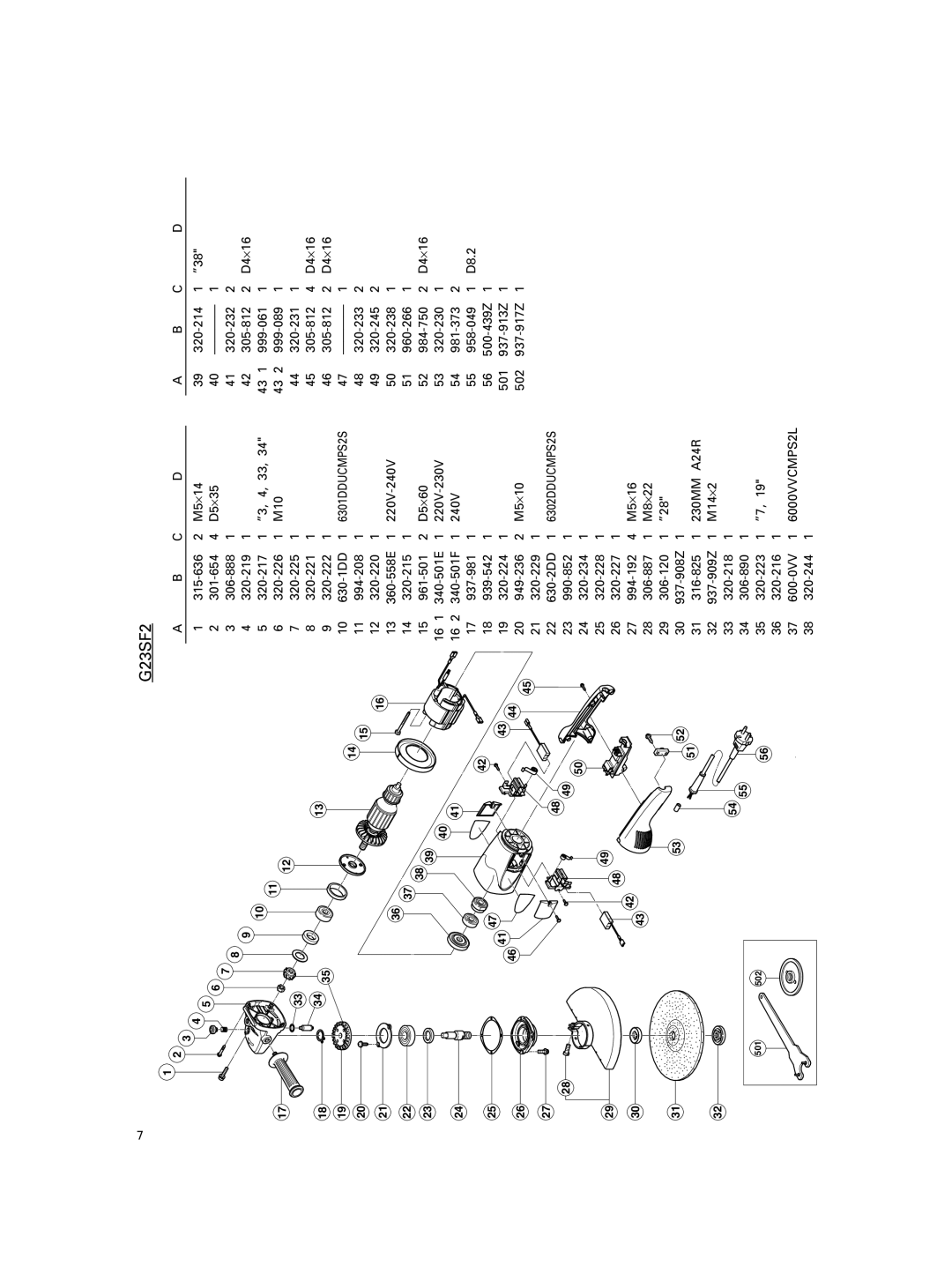 Hitachi G23UB2, G23U2, G23SE2, G18SG2, G18SE3 manual G23SF2 