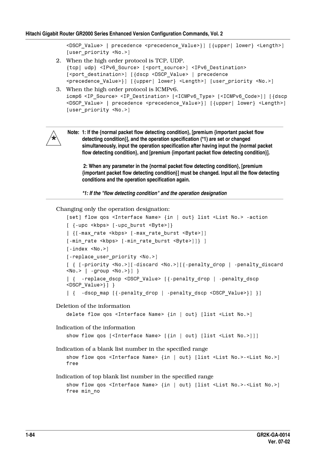 Hitachi GR2000 Series manual Minno, Indication of blank list number in thespecified range 