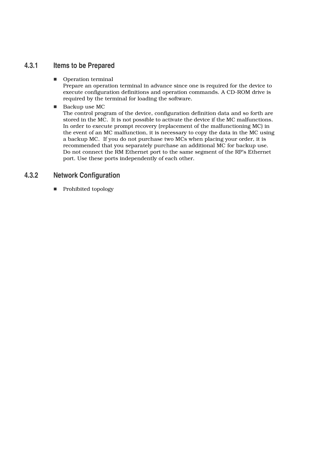 Hitachi GR2000 manual Items to be Prepared, Network Configuration 