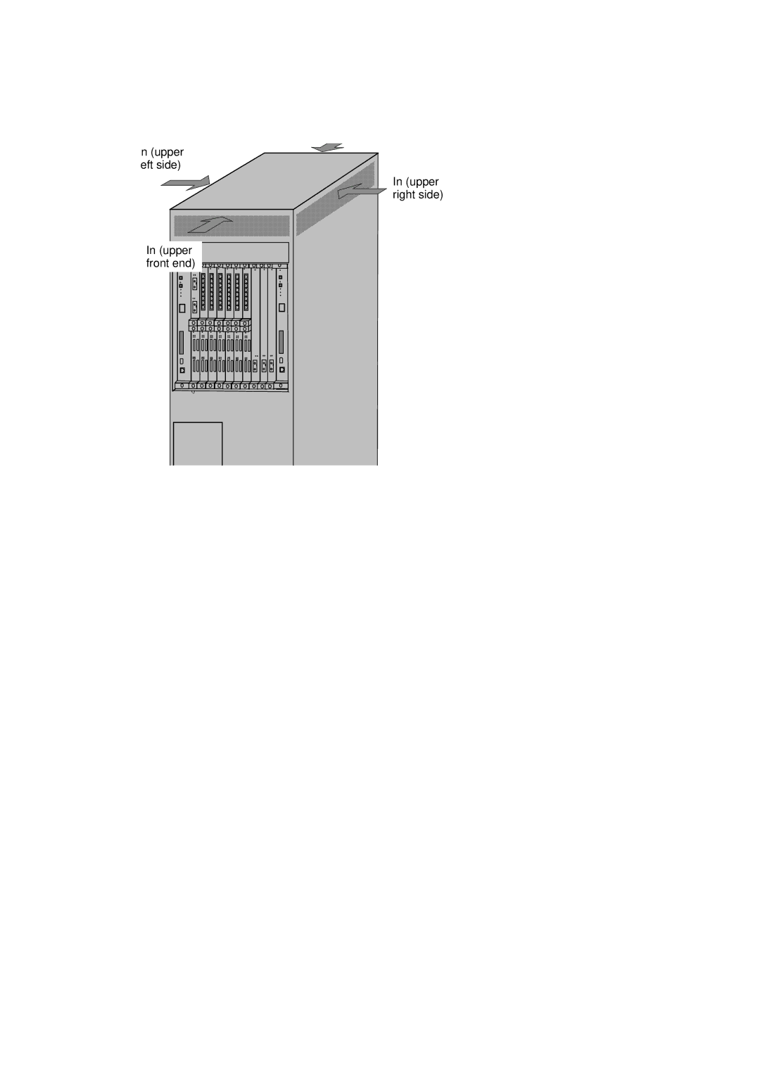 Hitachi GR2000 manual Upper eft side Upper right side 