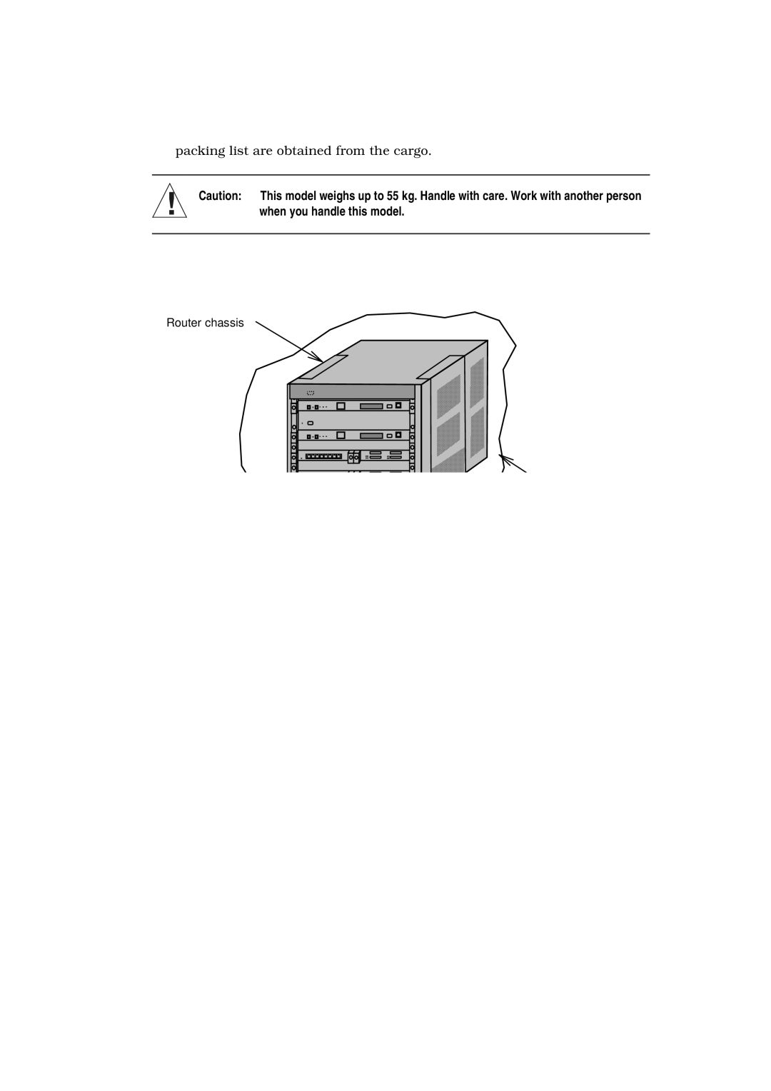 Hitachi GR2000 manual Packing list are obtained from the cargo 