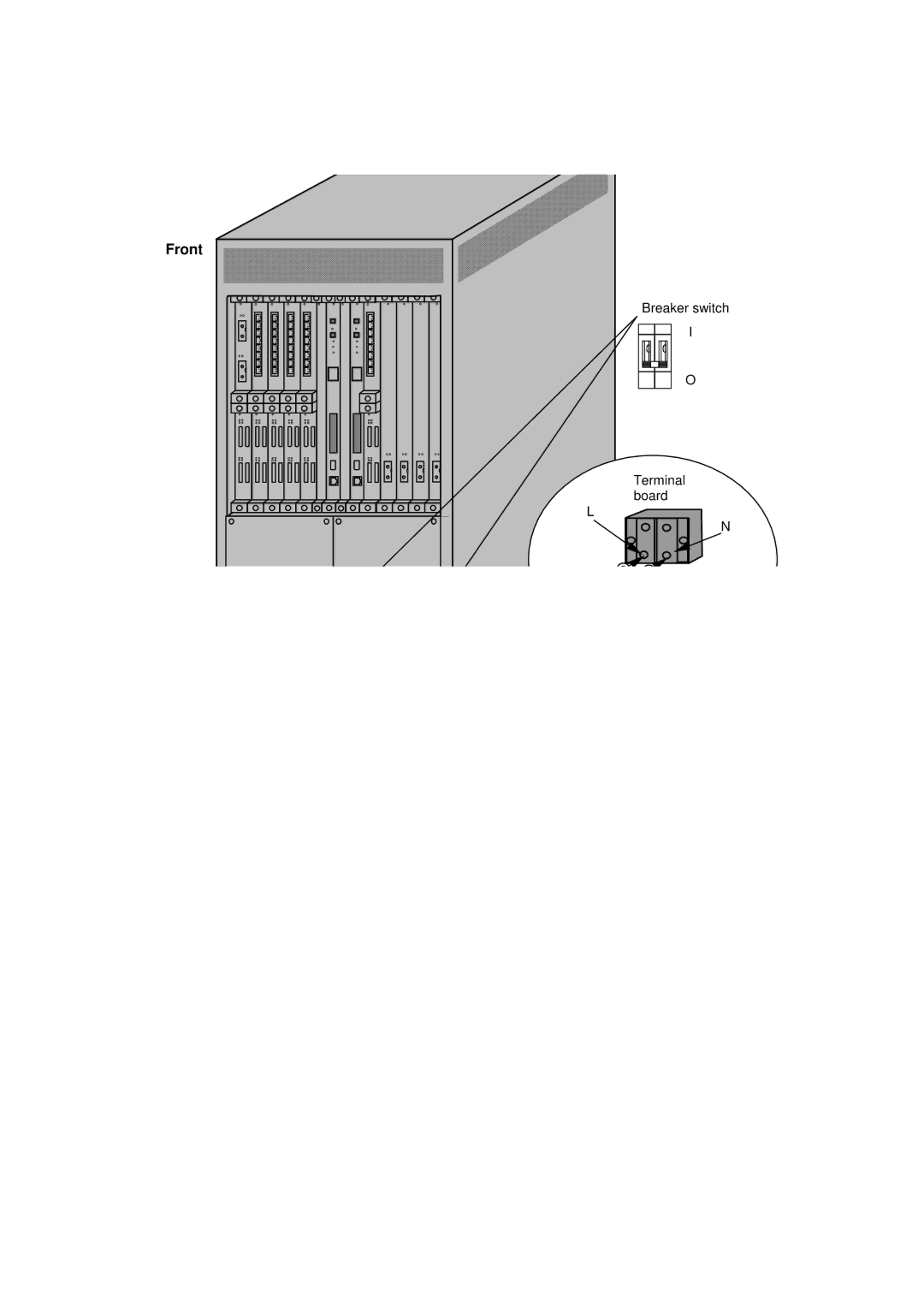 Hitachi GR2000 manual Front 