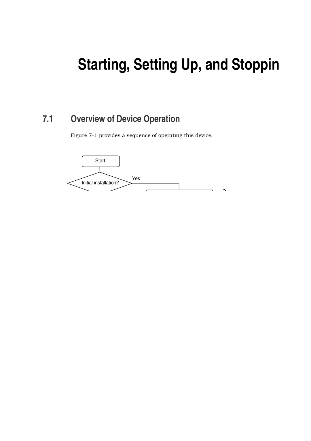 Hitachi GR2000 manual Starting, Setting Up, and Stoppin, Overview of Device Operation 