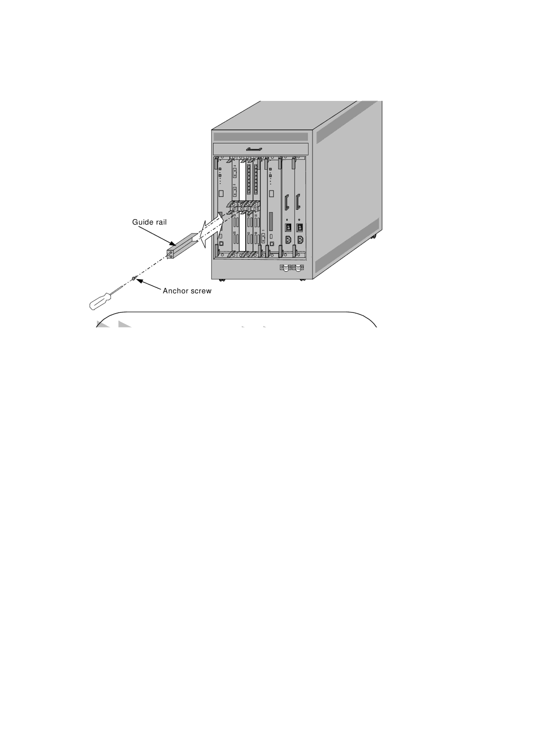 Hitachi GR2000 manual Guide rail Anchor screw 