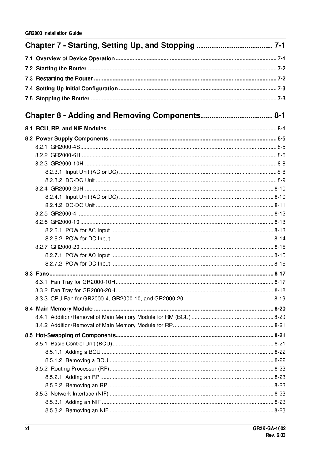 Hitachi GR2000 manual Starting, Setting Up, and Stopping, Fans 