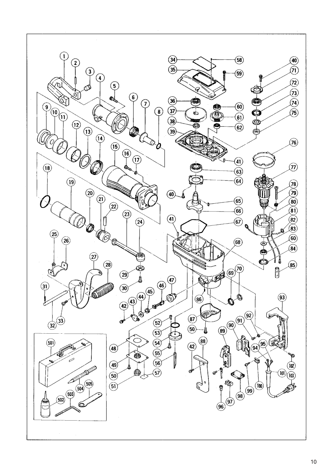 Hitachi H 65 instruction manual 