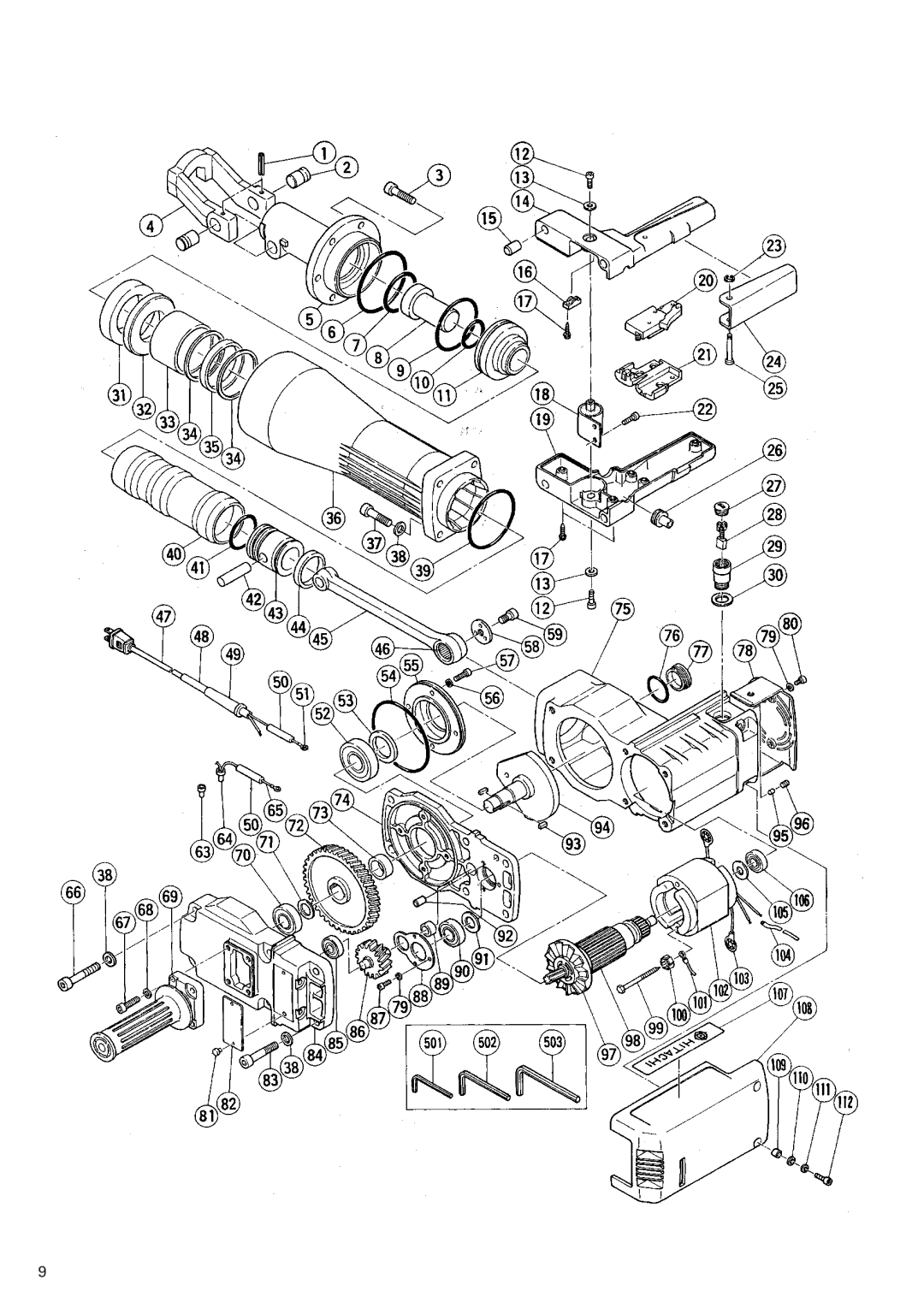 Hitachi H 90SB instruction manual 