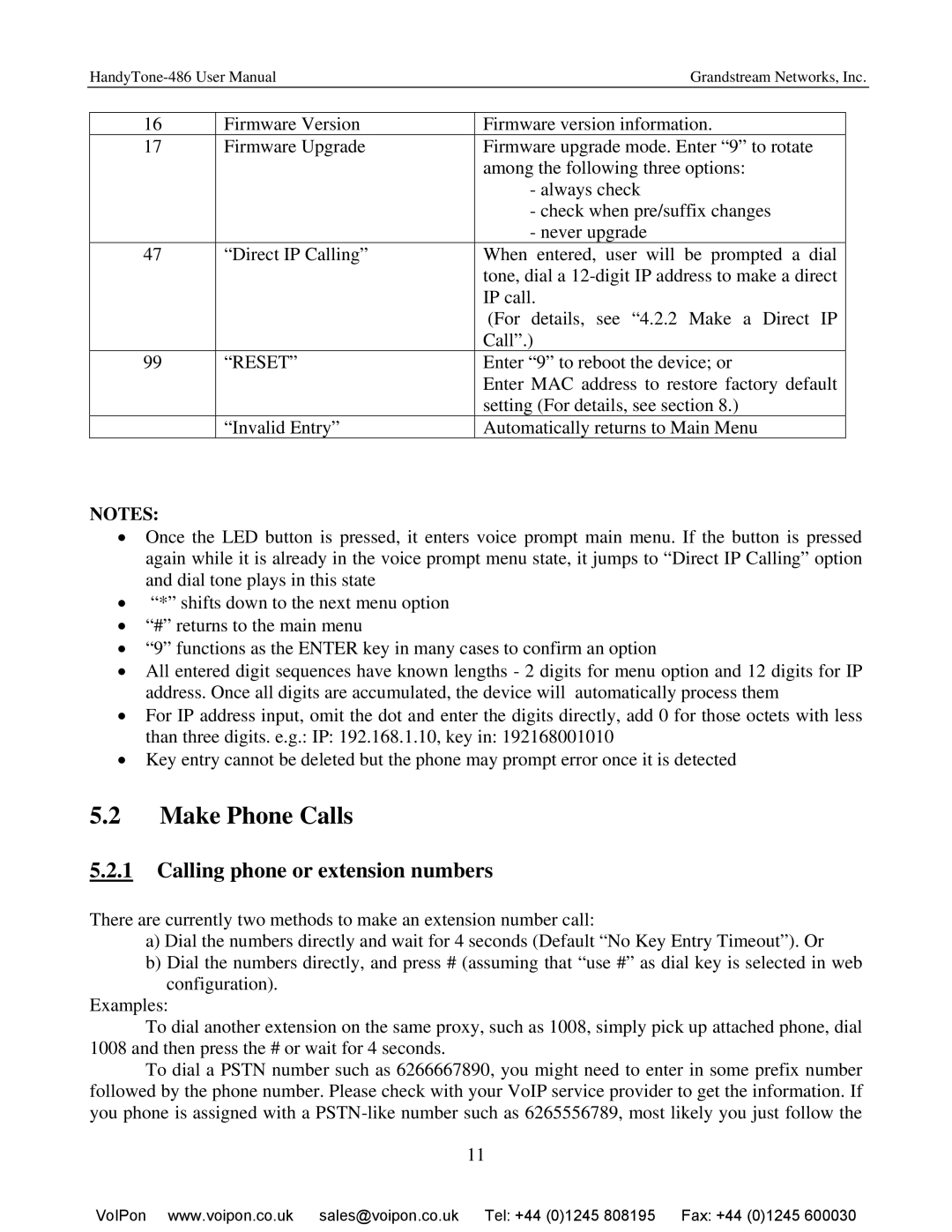 Hitachi HANDYTONE-486 user manual Make Phone Calls, Calling phone or extension numbers 