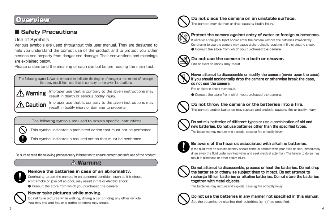 Hitachi hdc-401ex manual Safety Precautions, Use of Symbols 