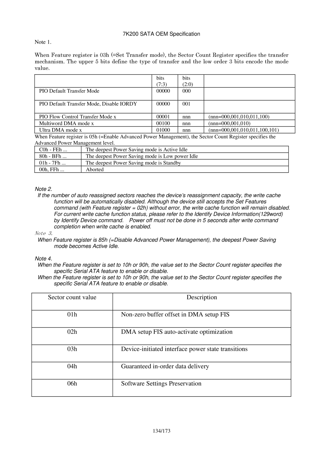 Hitachi HDS723020BLA642 manual 134/173 