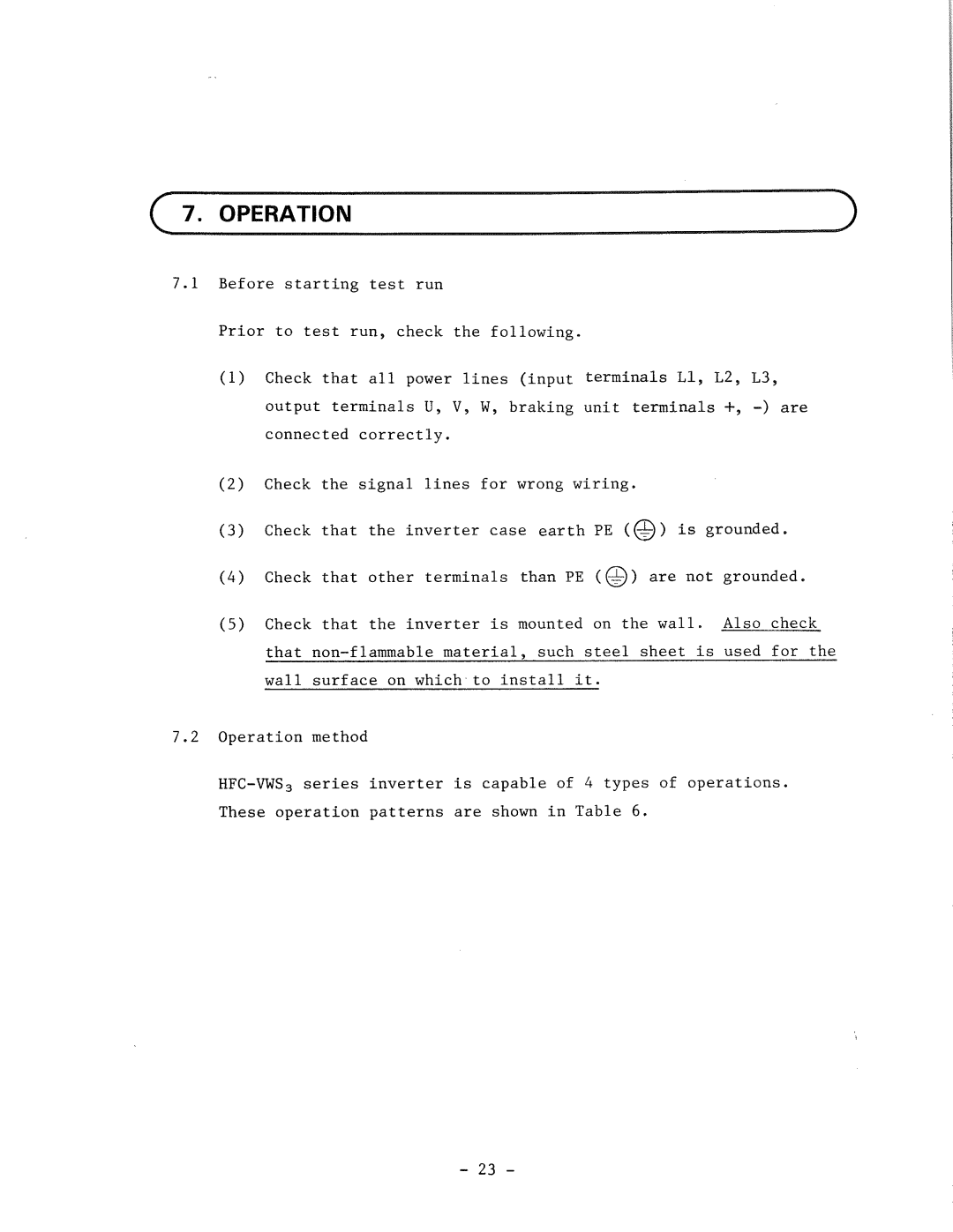 Hitachi HFC-VWS3 manual 