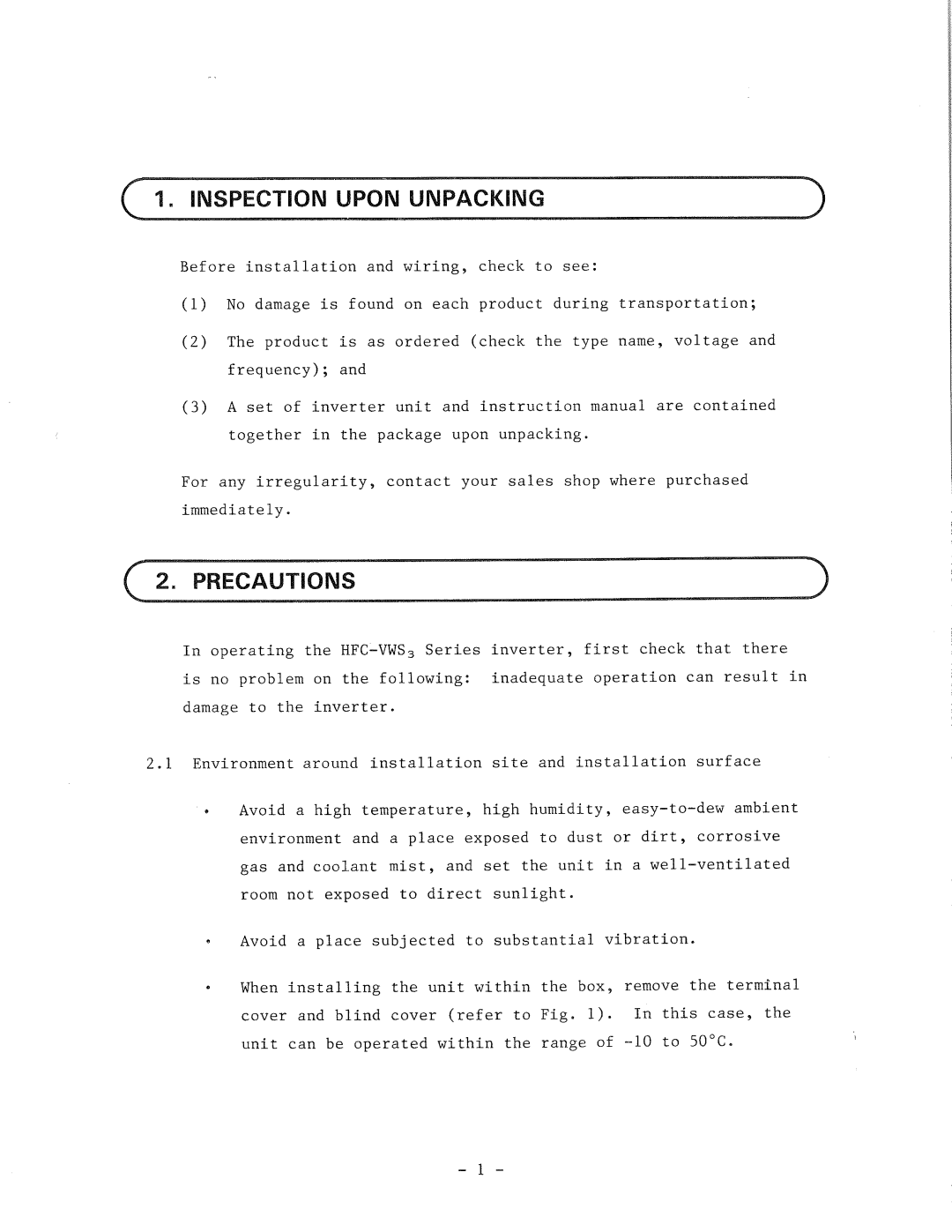 Hitachi HFC-VWS3 manual 