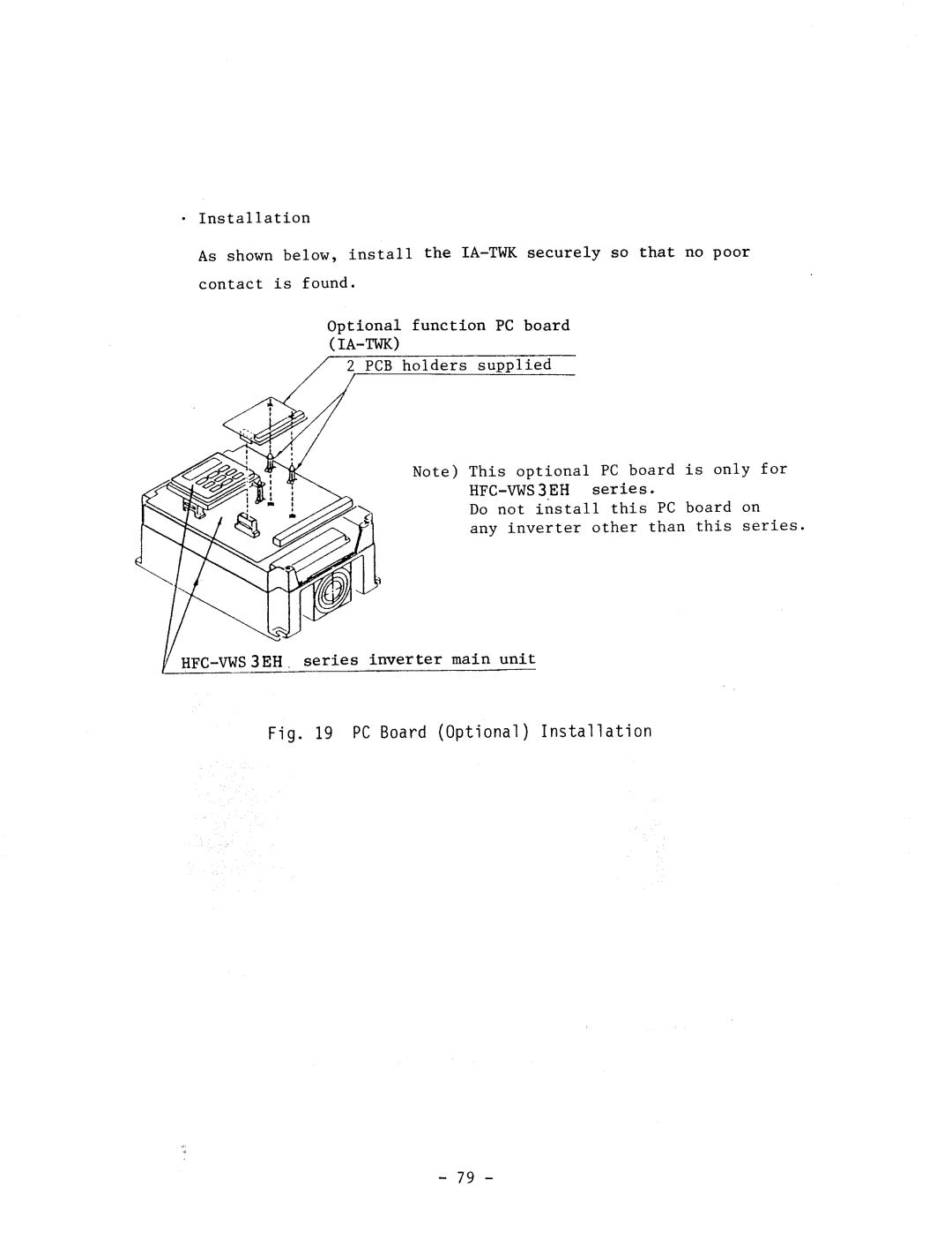 Hitachi HFC-VWS3 manual 