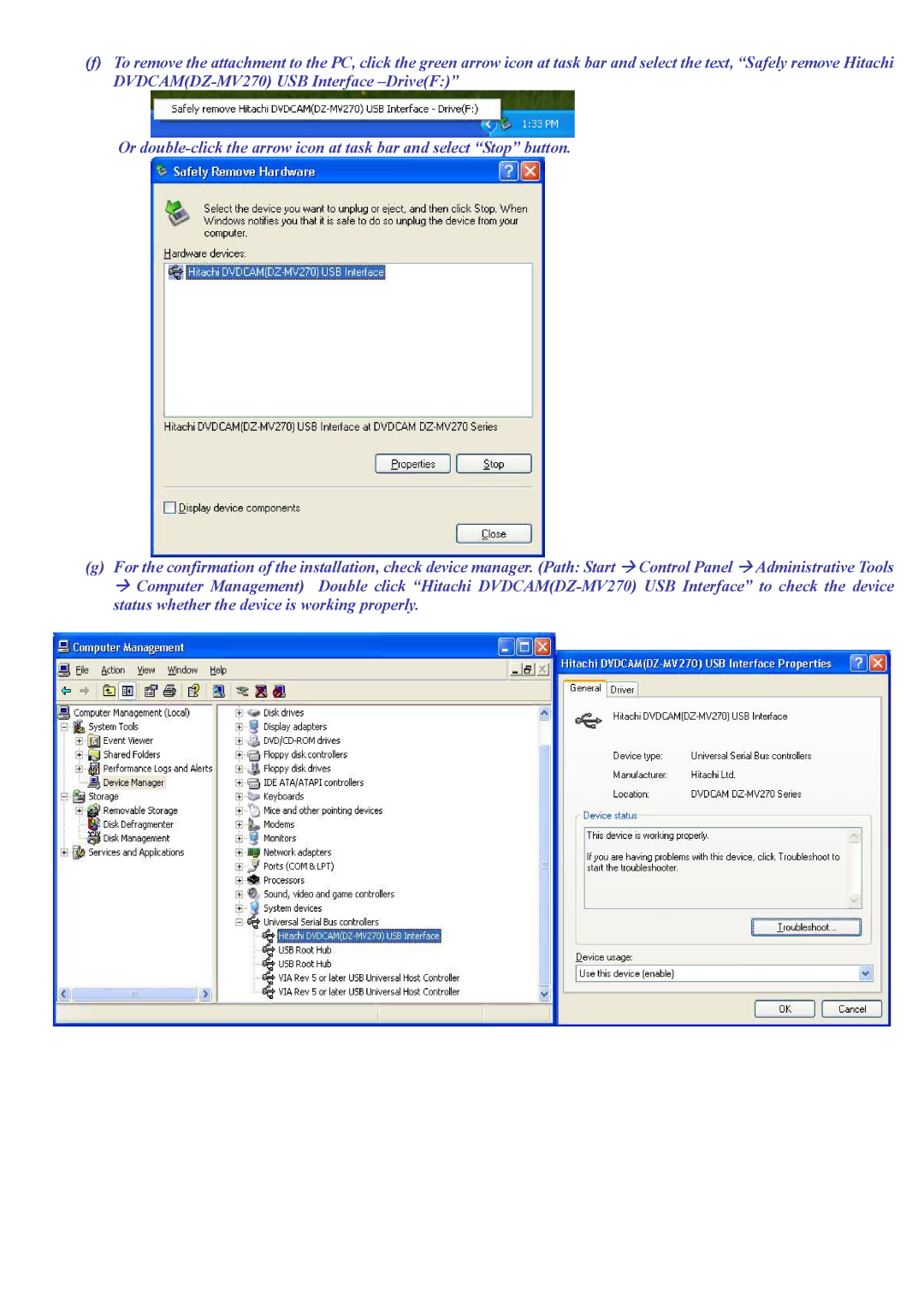 Hitachi hitachi driver installation manual 