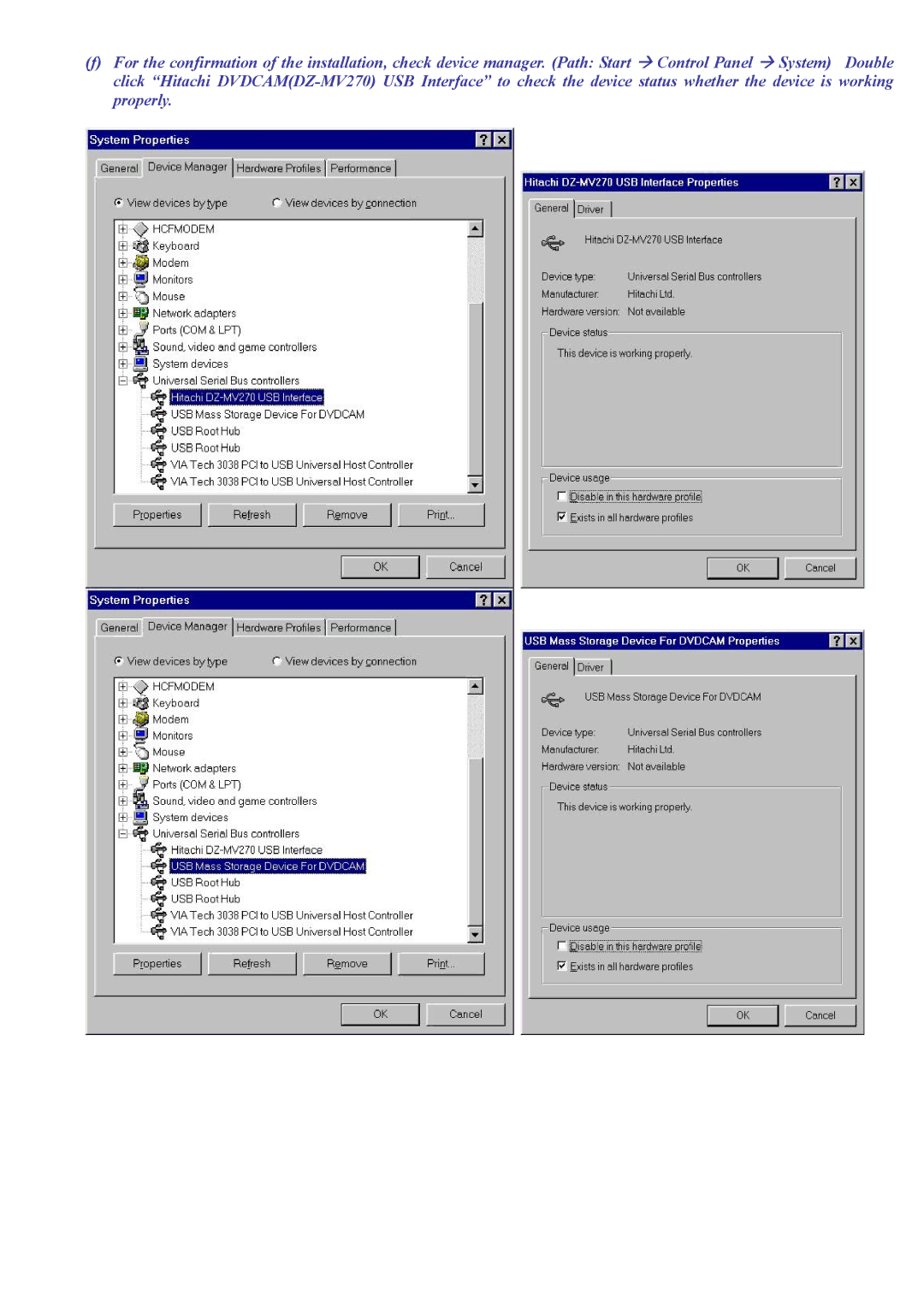 Hitachi hitachi driver installation manual 