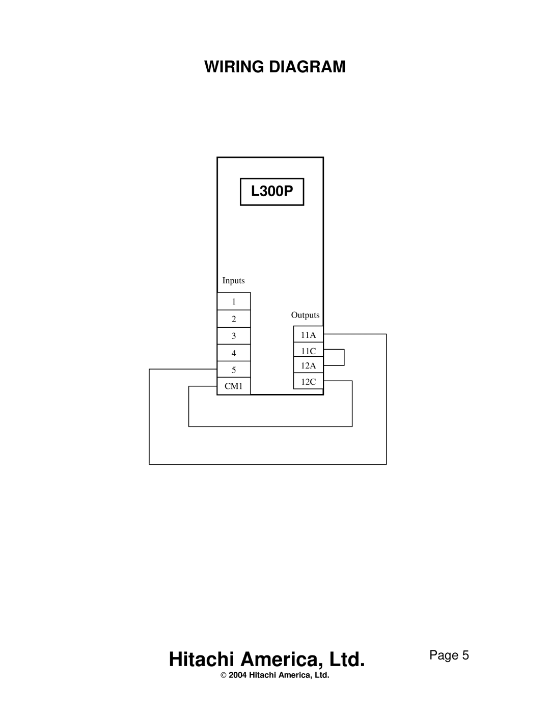 Hitachi hitachi low current trip function for pumping applications instruction manual Wiring Diagram, L300P 