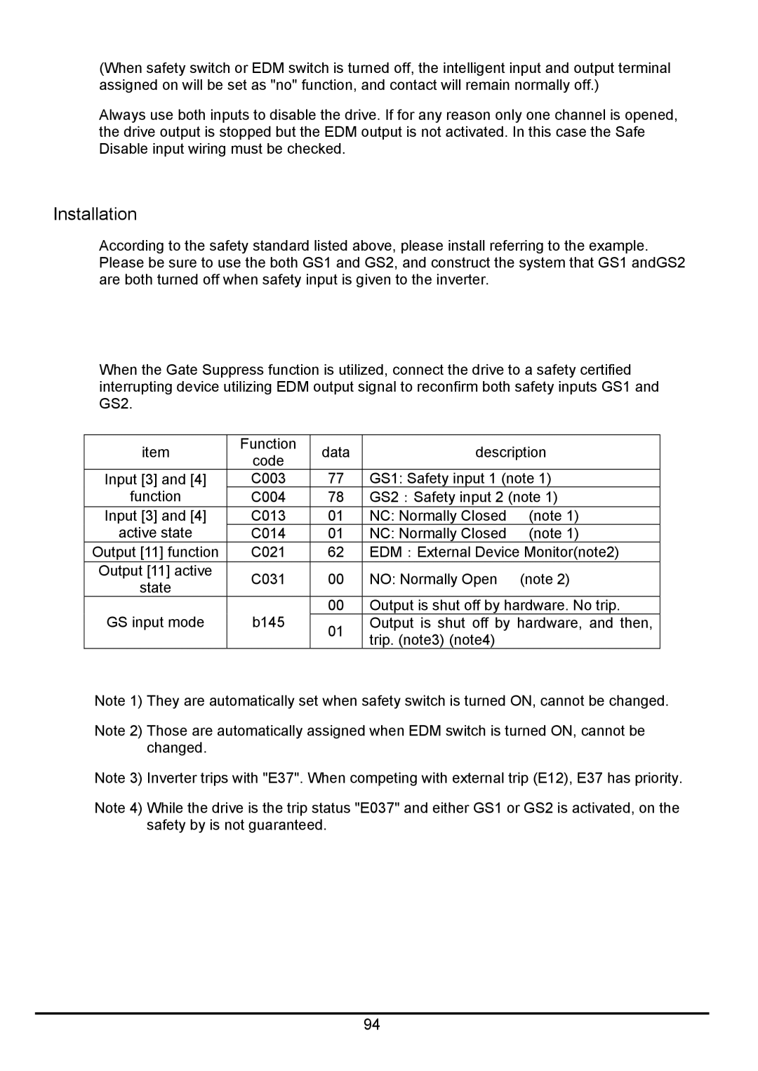 Hitachi hitachi series inverter user manual Installation 