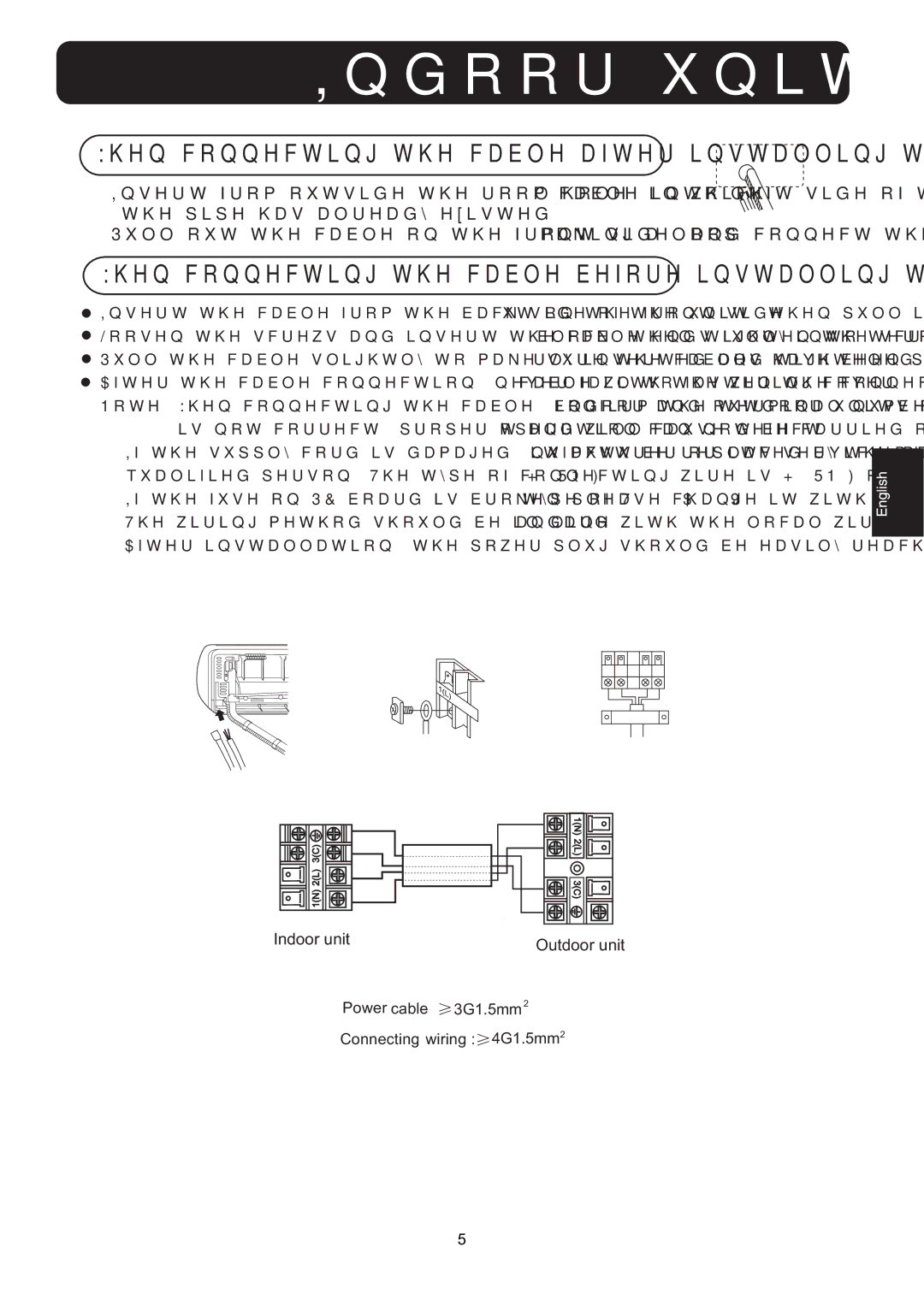 Hitachi HSU-09RD03/R2(SDB), HSU-12RD03/R2(SDB) installation manual QgrruXqlw 