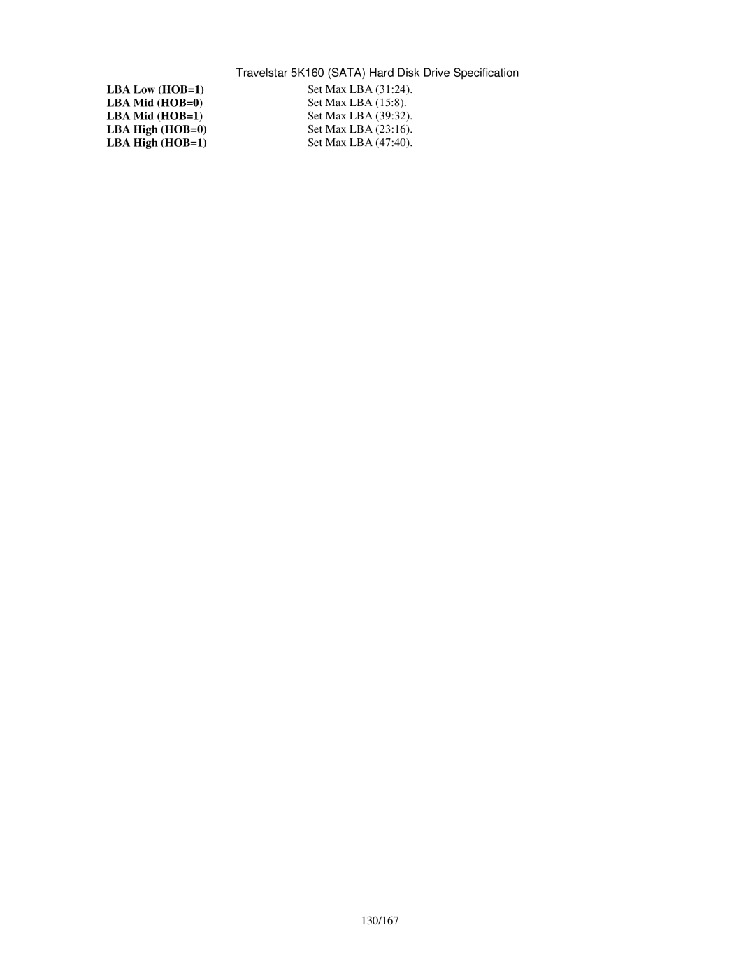 Hitachi HTS541640J9SA00, HTS541680J9SA00, HTS541616J9SA00, HTS541660J9SA00, HTS541612J9SA00 manual 130/167 