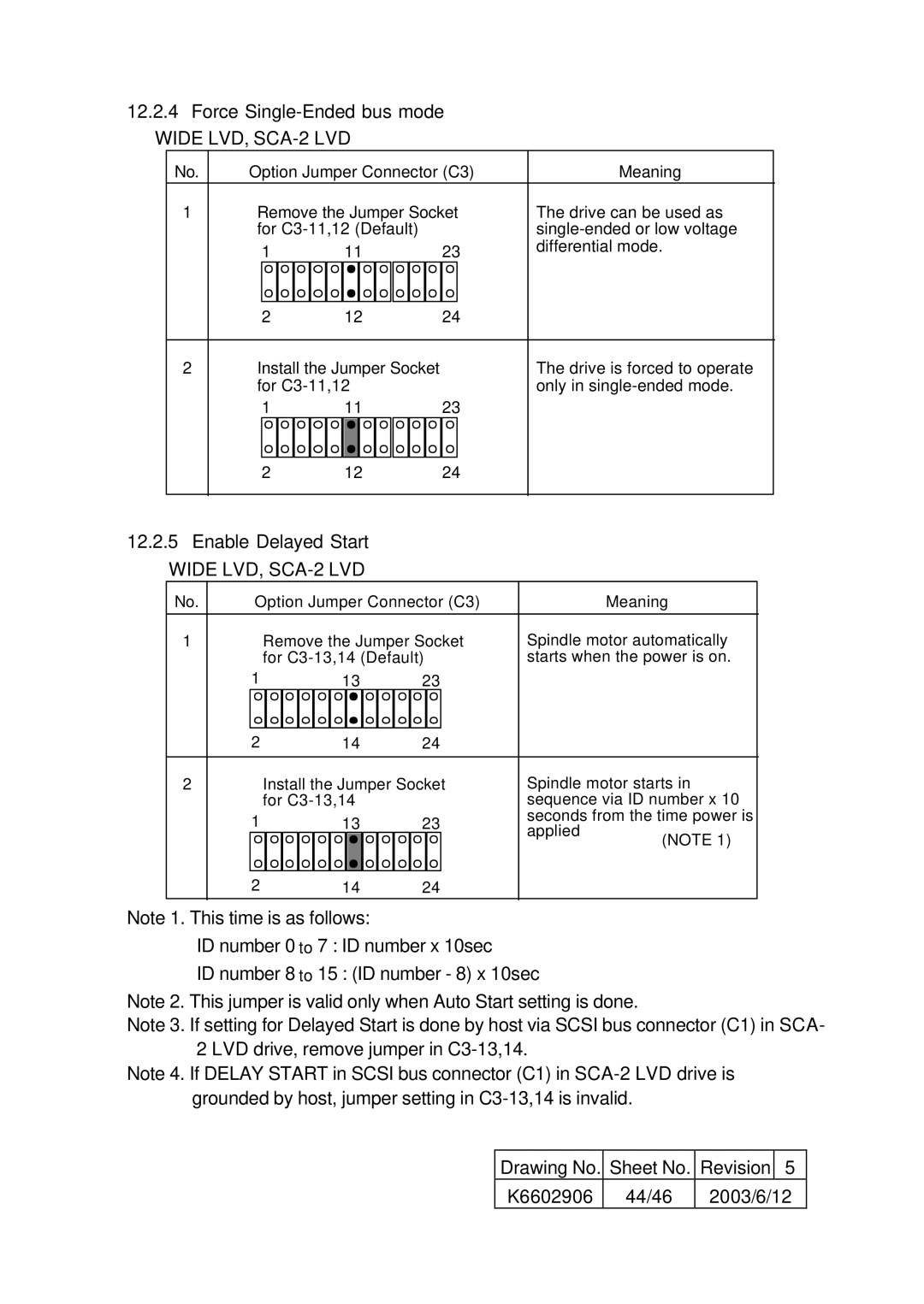 Hitachi HUS157373EL3800, HUS157336EL3600, HUS157373EL3600, HUS157336EL3800 Force Single-Ended bus mode, Enable Delayed Start 