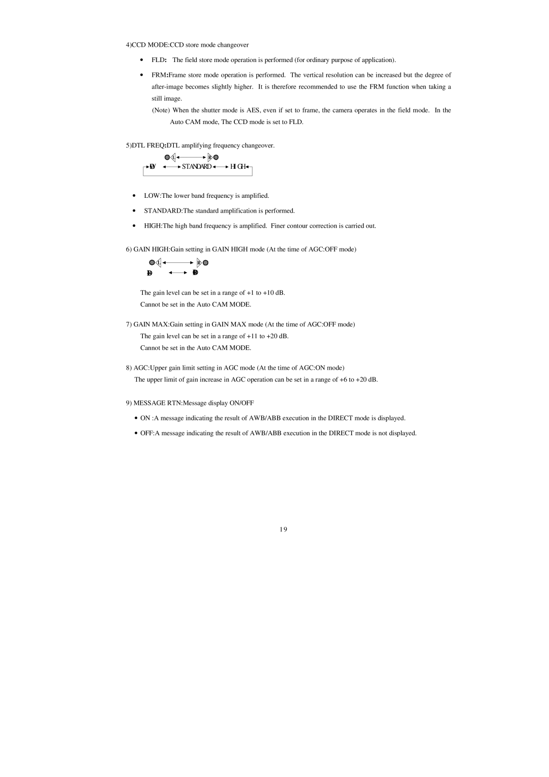 Hitachi HV-D25 operation manual BD1+ BD01+, High 