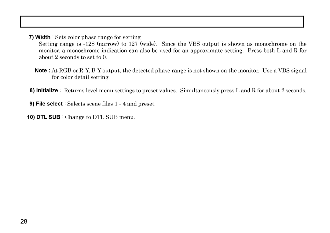 Hitachi HV-D37A, HV-D27A operation manual 