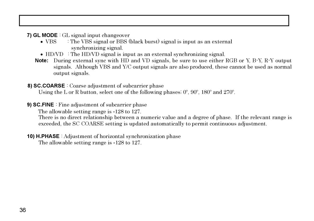 Hitachi HV-D37A, HV-D27A operation manual 