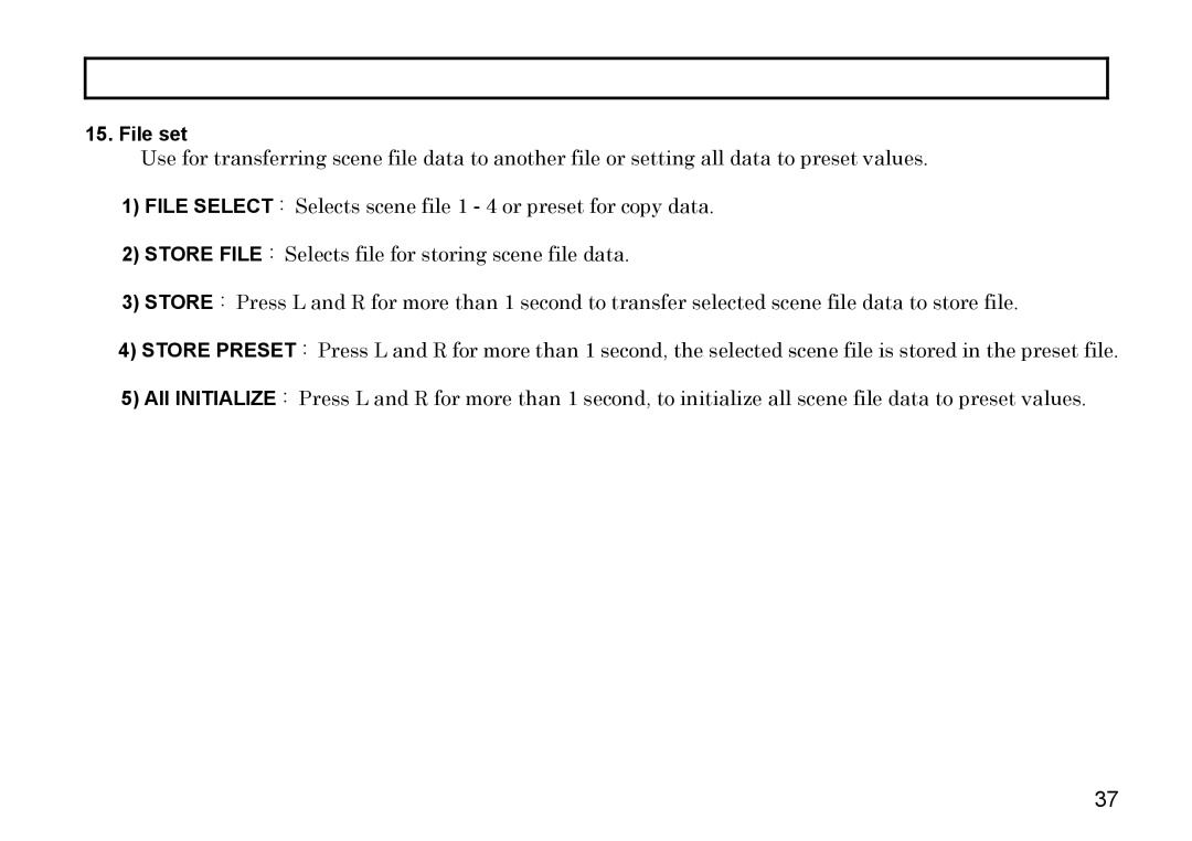 Hitachi HV-D27A, HV-D37A operation manual File set 