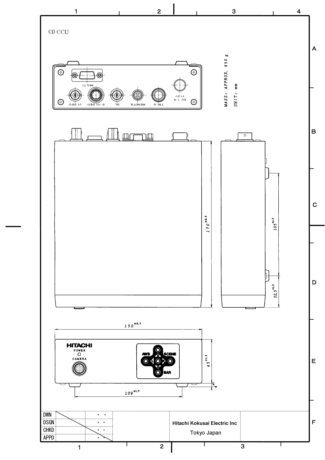 Hitachi HV-D37A, HV-D27A specifications DWN Dsgn 