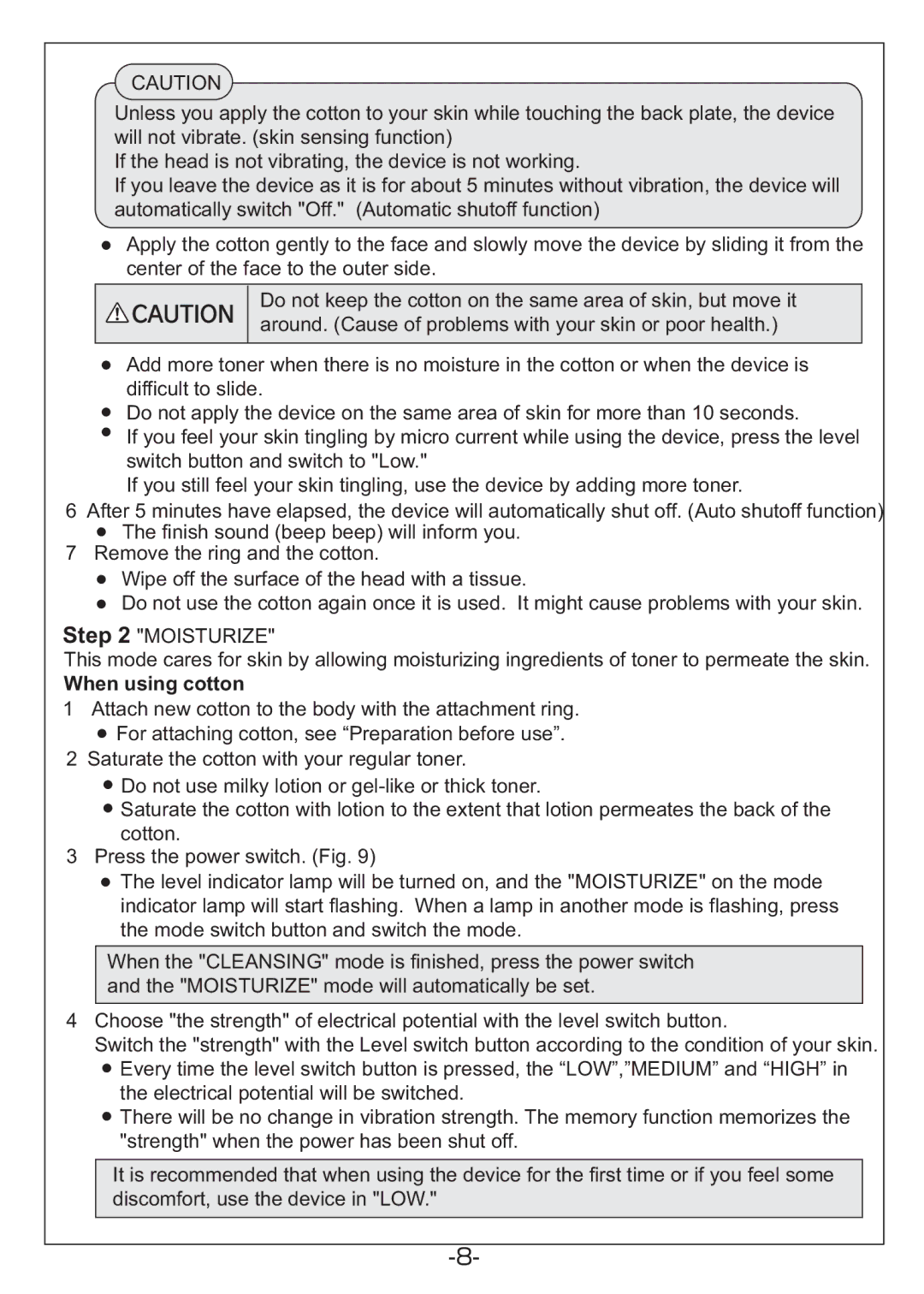 Hitachi KH-182B manual When using cotton 