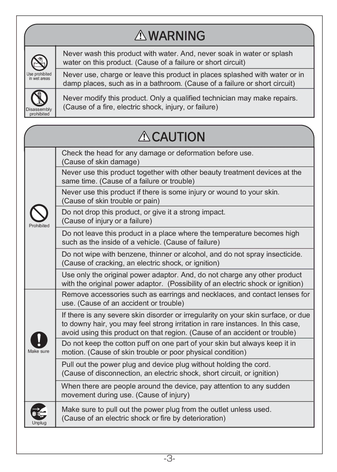 Hitachi KH-182B manual Motion. Cause of skin trouble or poor physical condition 