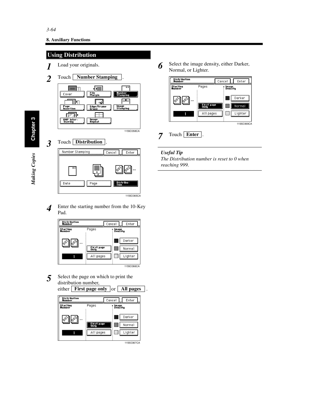 Hitachi Koki USA 52 manual Using Distribution, Either First page only or All pages 